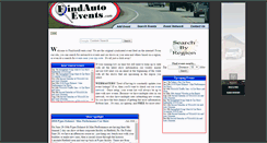 Desktop Screenshot of findautoevents.com